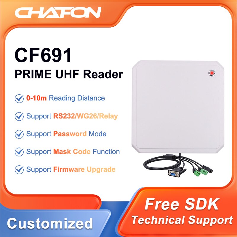 CHAFON   UHF RFID  , RS232 WG26   SDK, CF691, 10M